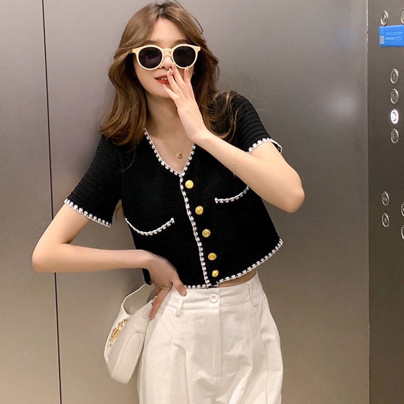 Áo Sơ Mi Ngắn Tay Phong Cách Hàn Quốc Cho Nữ