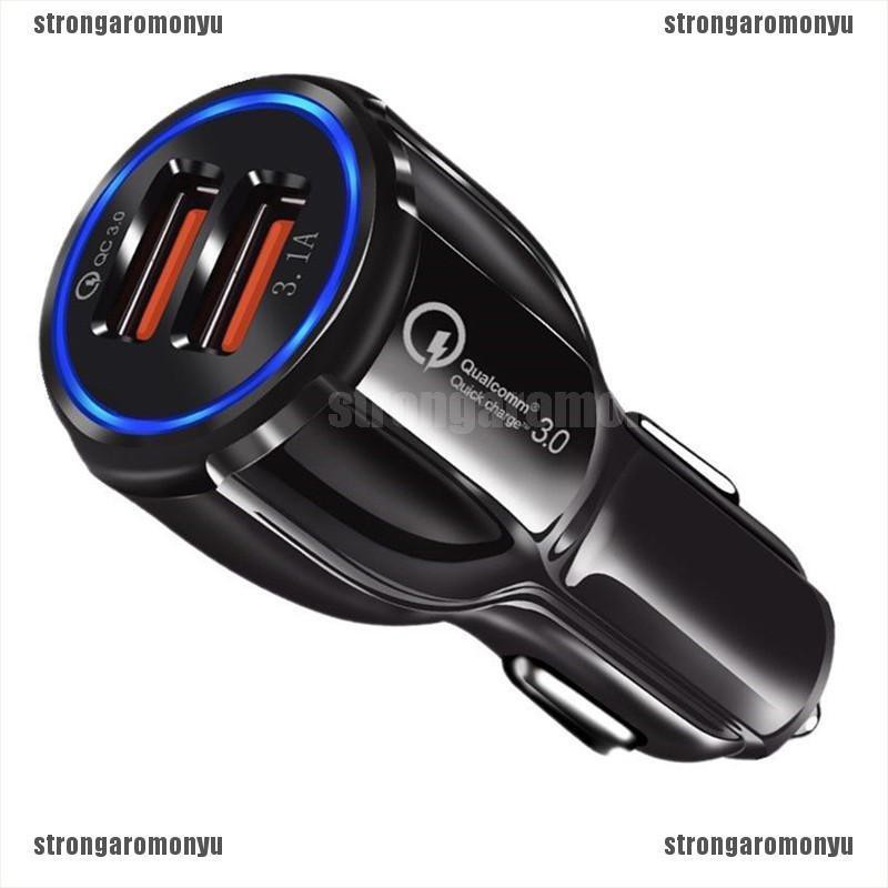 Cốc Sạc Nhanh 2 Cổng Usb Qualcomm Qc3.0 Cho Xe Hơi