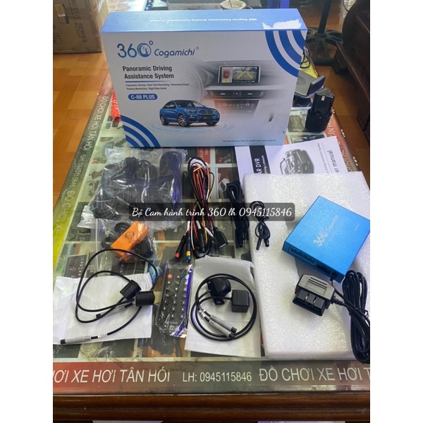 Camera 360 độ dùng chung cho xe hơi.