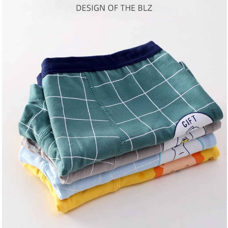 Set 3 quần lót cotton in họa tiết hoạt hình thời trang năng động cho bé trai 2-12 tuổi