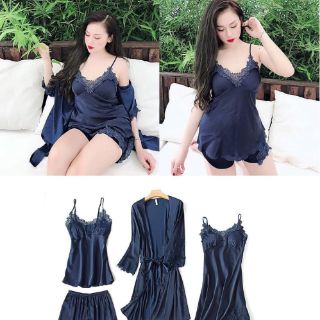 Set đồ ngủ 4 chi tiết siêu đẹp