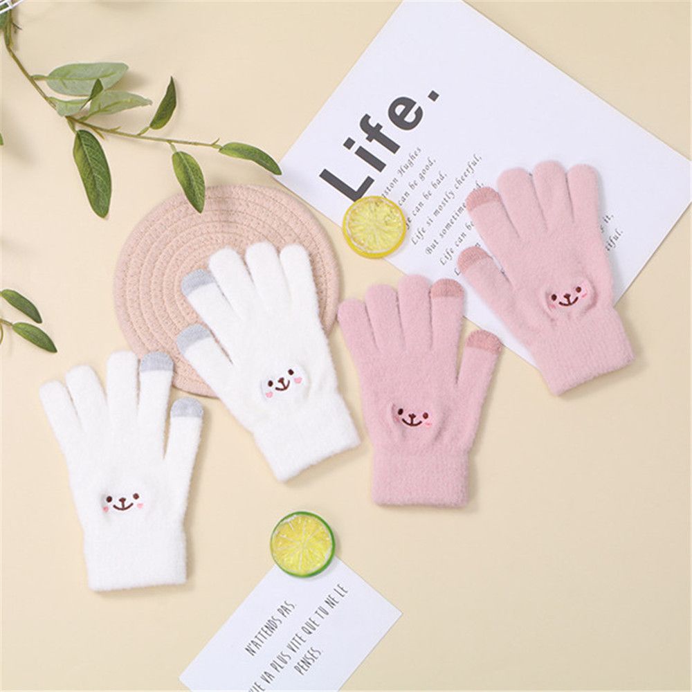 Găng Tay Dệt Kim In Hoạt Hình Thời Trang Mùa Đông Cho Nam Và Nữ