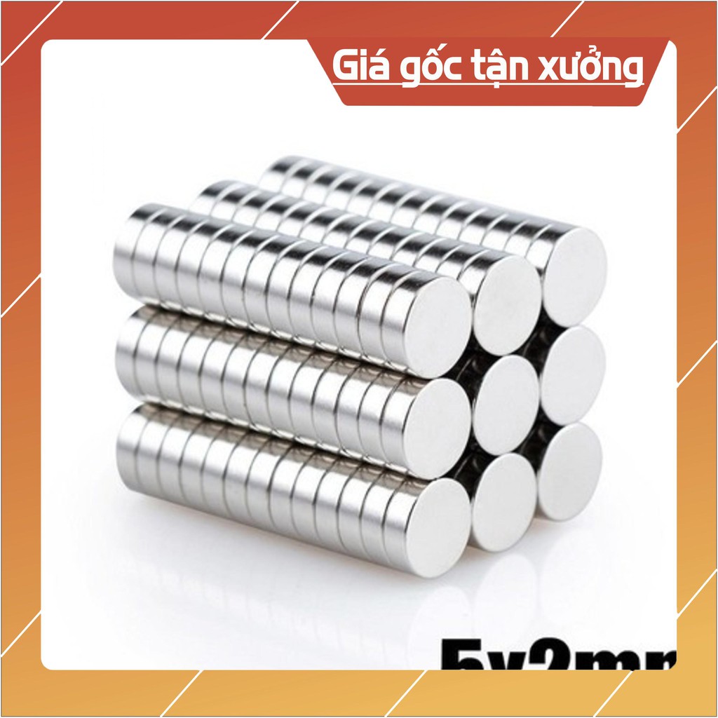 [Xả Kho Giá Xưởng] 50 viên nam châm viên trắng 5x2mm - NCV5x2