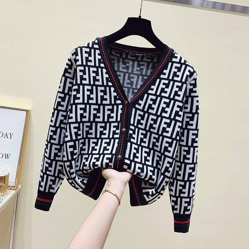 Áo Khoác Cardigan Cổ Chữ V Thiết Kế Mới Giữ Ấm Cao Cấp Thời Trang Dành Cho Nữ