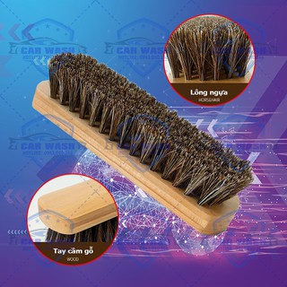 Bài chải lông ngựa vệ sinh nội thất ô tô, cọ lông ngựa mịn chăm sóc làm sạch nội thất xe hơi chuyên nghiệp