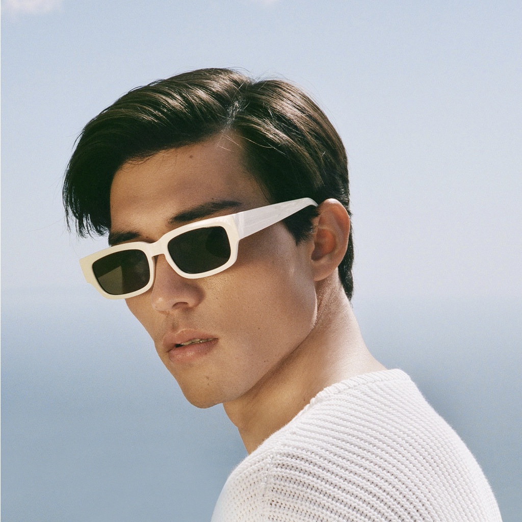 Kính mát Sunnies Studios Gọng Vuông Jarvis in Cream