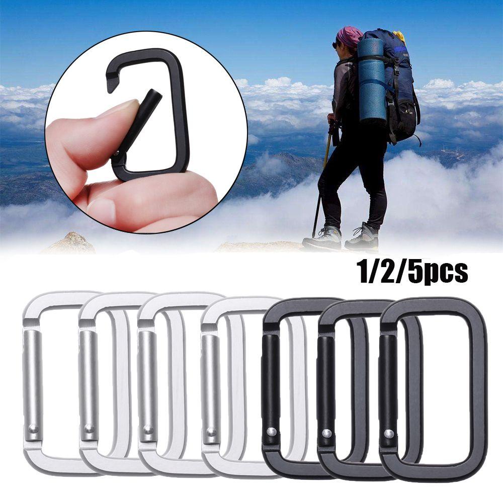 Set 1 / 2 / 5 Móc Khóa Bình Nước Bằng Hợp Kim Nhôm Tiện Dụng Khi Đi Cắm Trại