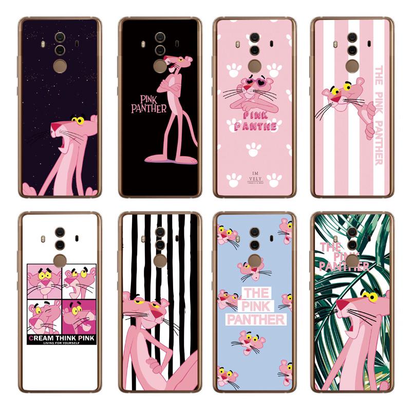 Ốp lưng Bằng TPU Hình Hoạt Hình Báo Hồng Dành Cho Huawei Mate 10 Pro / Lite