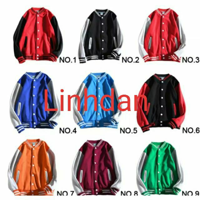 Áo khoác bomber dù thun nỉ cao cấp hình thật