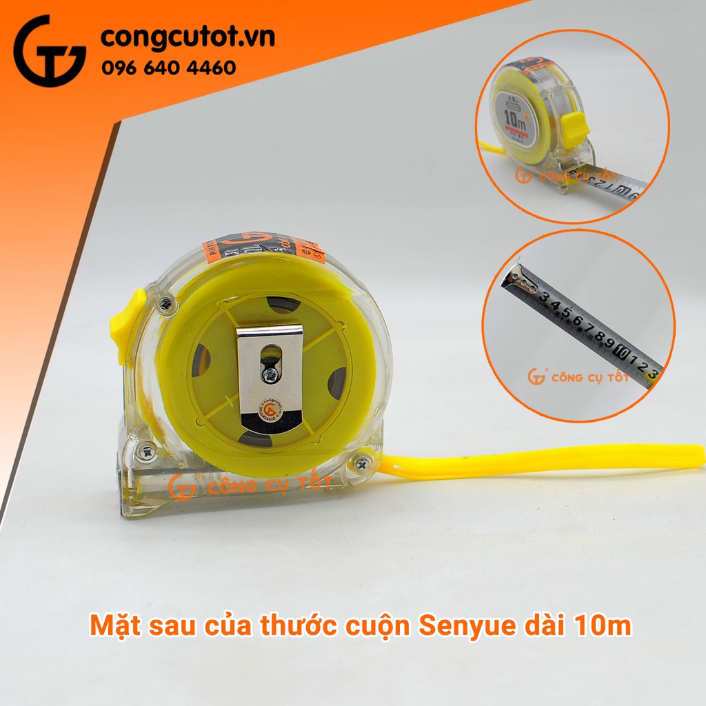 Thước đo độ dài dạng cuộn thép lỗ Senyue 10m