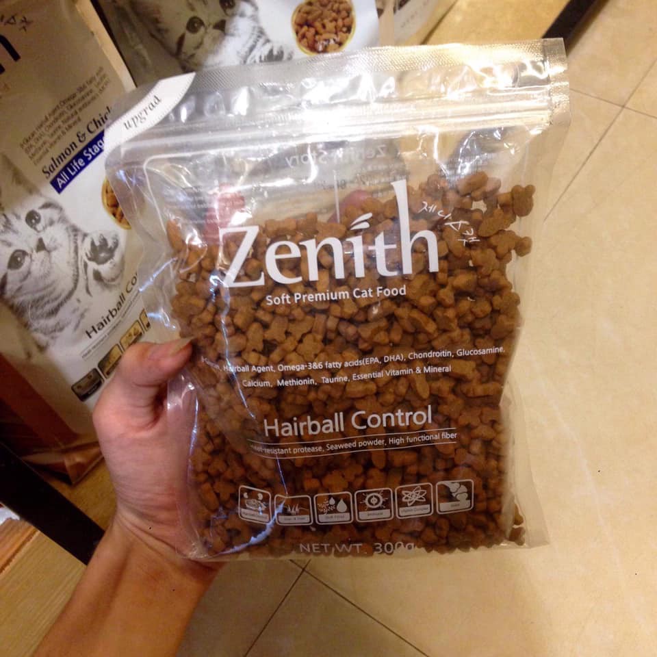 Thức ăn hạt mềm triệt tiêu búi lông cho mèo Zenith Hairball