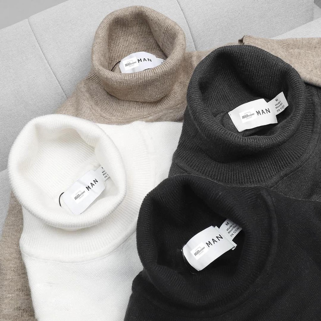 Áo len nam cổ lọ lông cừu hàng quảng châu loại mịn đẹp AL83 | BigBuy360 - bigbuy360.vn