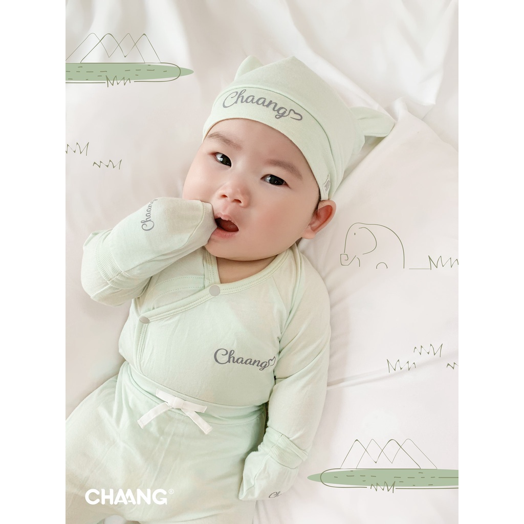 CHAANG Bộ dài cúc chéo Jungle