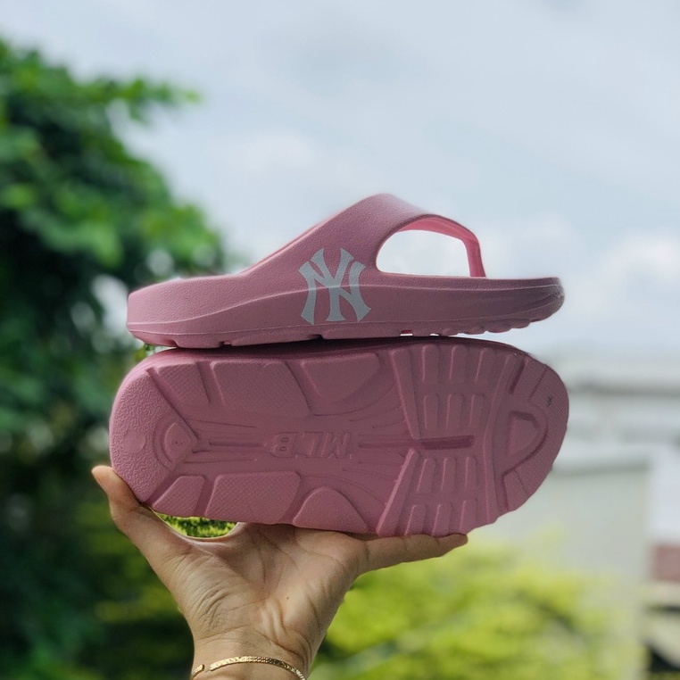 Dép 𝐌𝐋𝐁,dép kẹp nam nữ,dép quai ngang nam nữ unisex 𝐌𝐋𝐁 -FREESHIP + Hộp- dép kẹp 𝐌𝐋𝐁 𝐍𝐘 thể thao bóng chày nam nữ in 𝐍𝐘