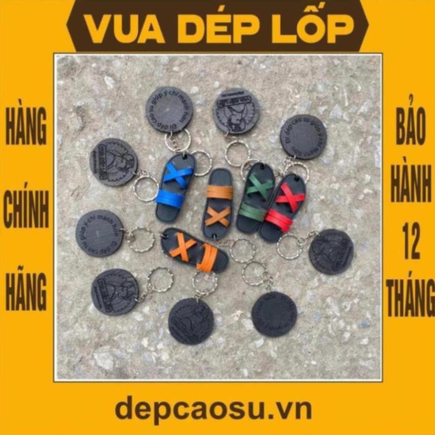 Móc khóa tí hon làm từ dép cao su thương hiệu Vua Dép Lốp Phạm Quang Xuân, chính hãng, có bảo hành, có ảnh thật, có sẵn