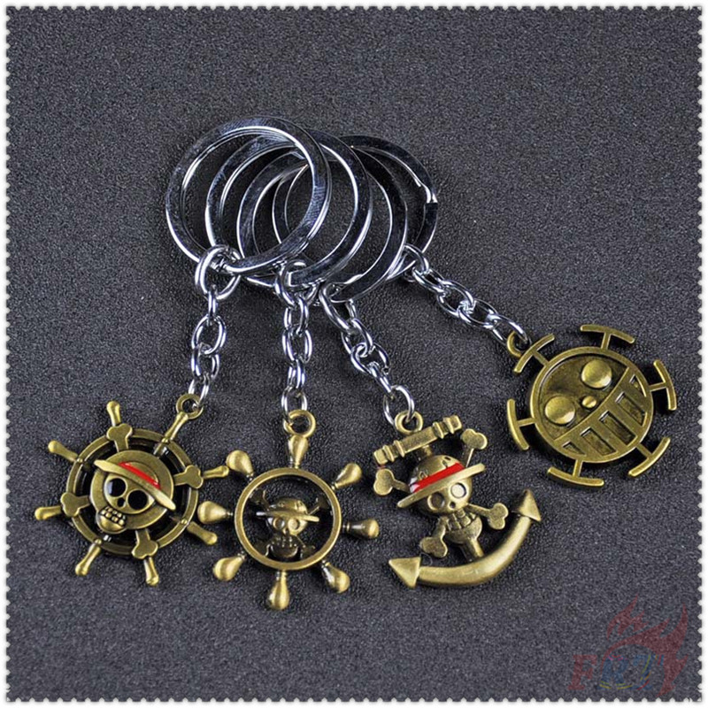 1 Móc Khóa Mặt Kim Loại Hình Nhân Vật One Piece