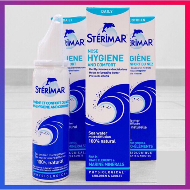 Sterimar Nose Hygiene and Comfort (Nước biển sinh lý phun sương vi hạt )