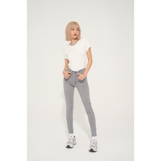 Quần jeans skinny màu xám bạc trơn lenclothing 8495