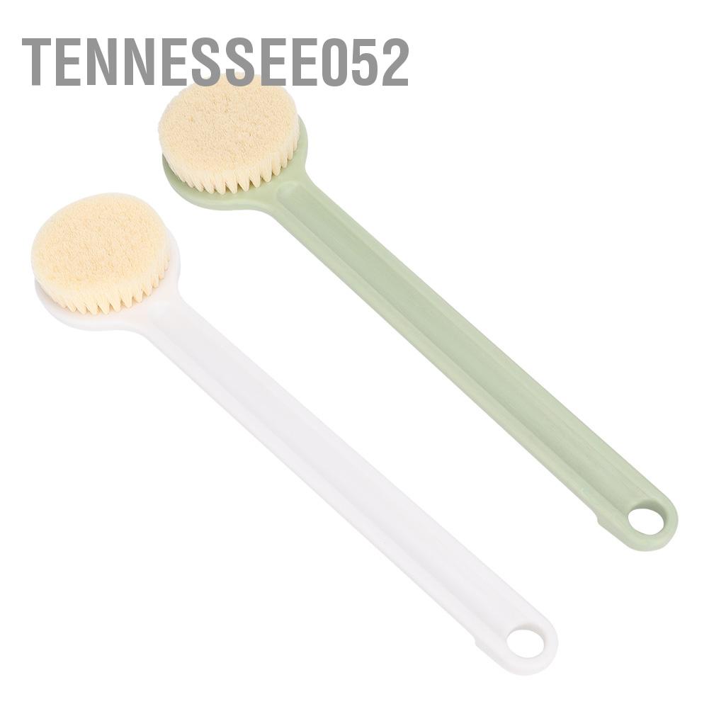 Bàn chải lông mềm tay cầm dài dùng khi tắm và tẩy tế bào chết giúp da sạch sâu