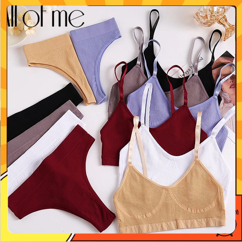 Set Áo Lót Không Đường May + Quần Lót Nữ Tính