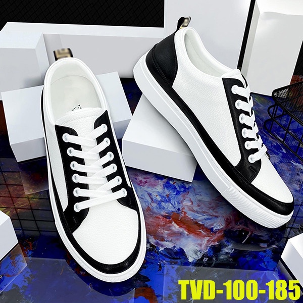 Giày Nam Thể Thao Trắng họa tiết Giày Sneaker nam mẫu mới TVD 032