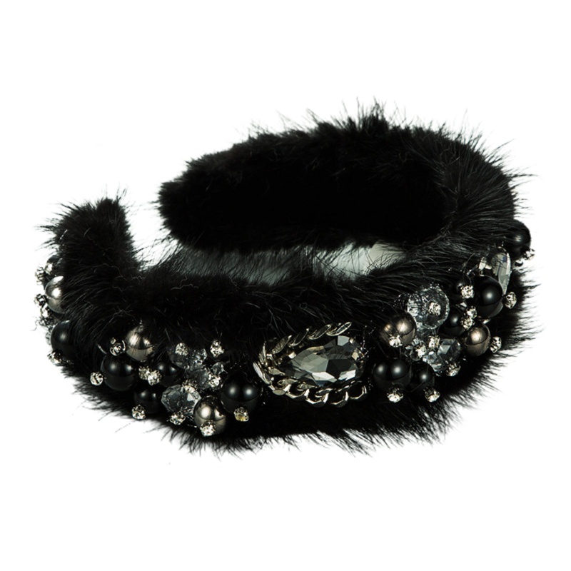 Băng Đô Cài Tóc Đính Pha Lê Nhân Tạo Phong Cách Baroque Banda