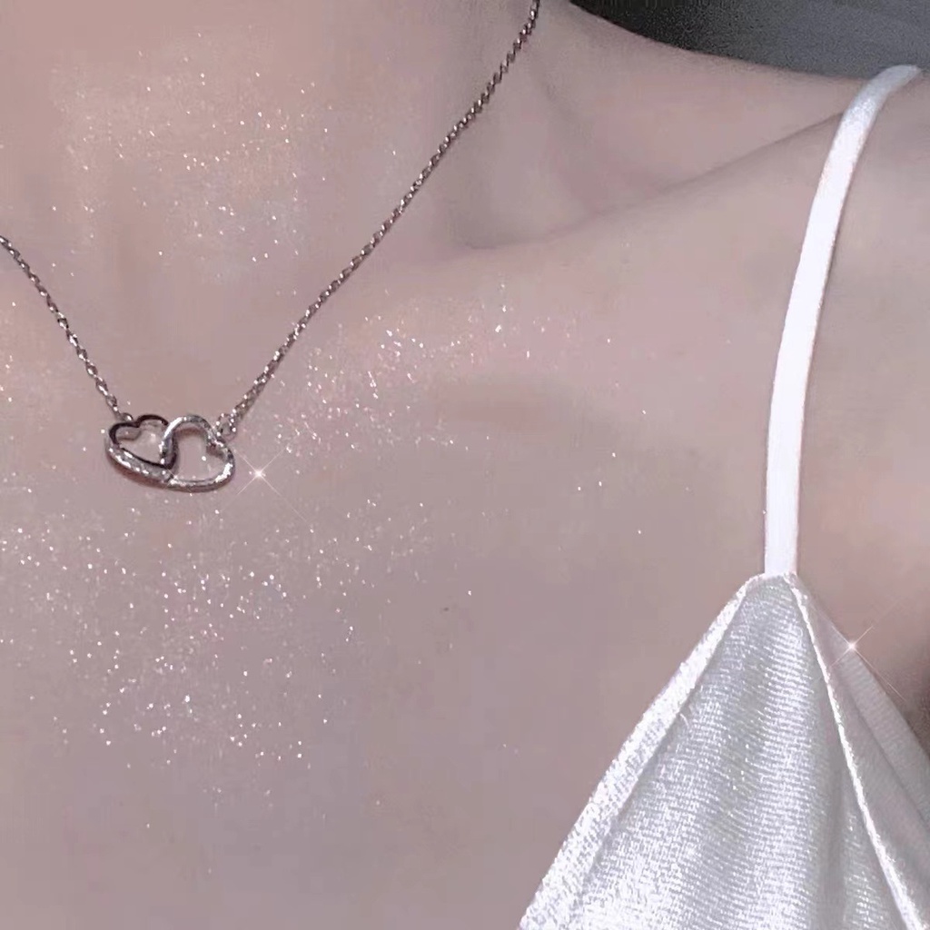 Dây Chuyền Mặt Trái Tim Phong Cách Hàn Quốc Sang Trọng Thời Trang Mùa Hè Cho Nữ