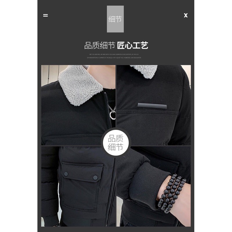 Áo Khoác Phao Nam Phong Cách Hàn Quốc Thời Trang Thu Đông Quảng Châu Cao Cấp