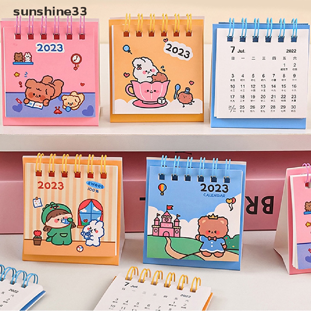 Lịch Năm 2023 Mini Để Bàn Họa Tiết Hoạt Hình Dễ Thương