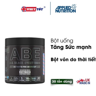 ( Hàng vón ) Pre workout Applied Nutrition ABE 30 lần dùng tăng lực, tăng sức bền, hỗ trợ các môn thể thao