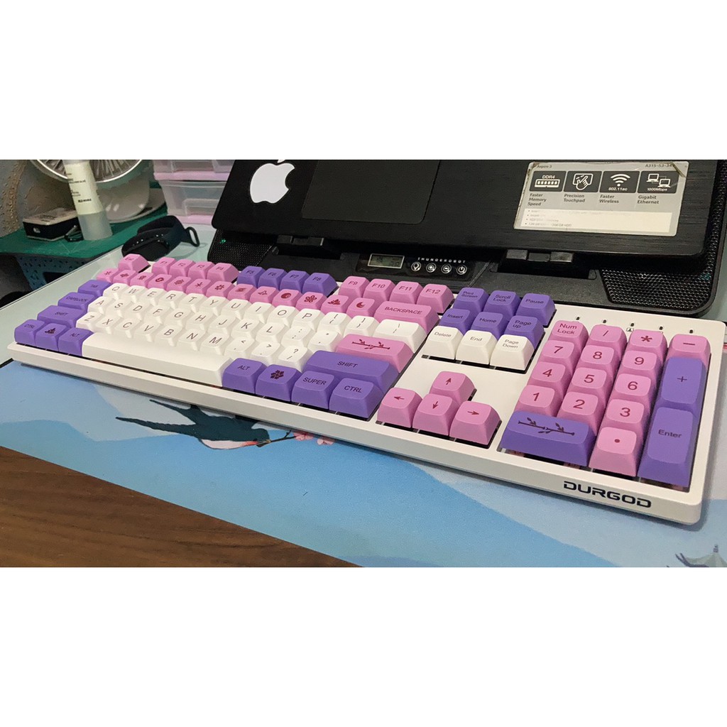 Bộ Keycap PBT nút bàn phím cơ profile XDA nhiều màu | WebRaoVat - webraovat.net.vn