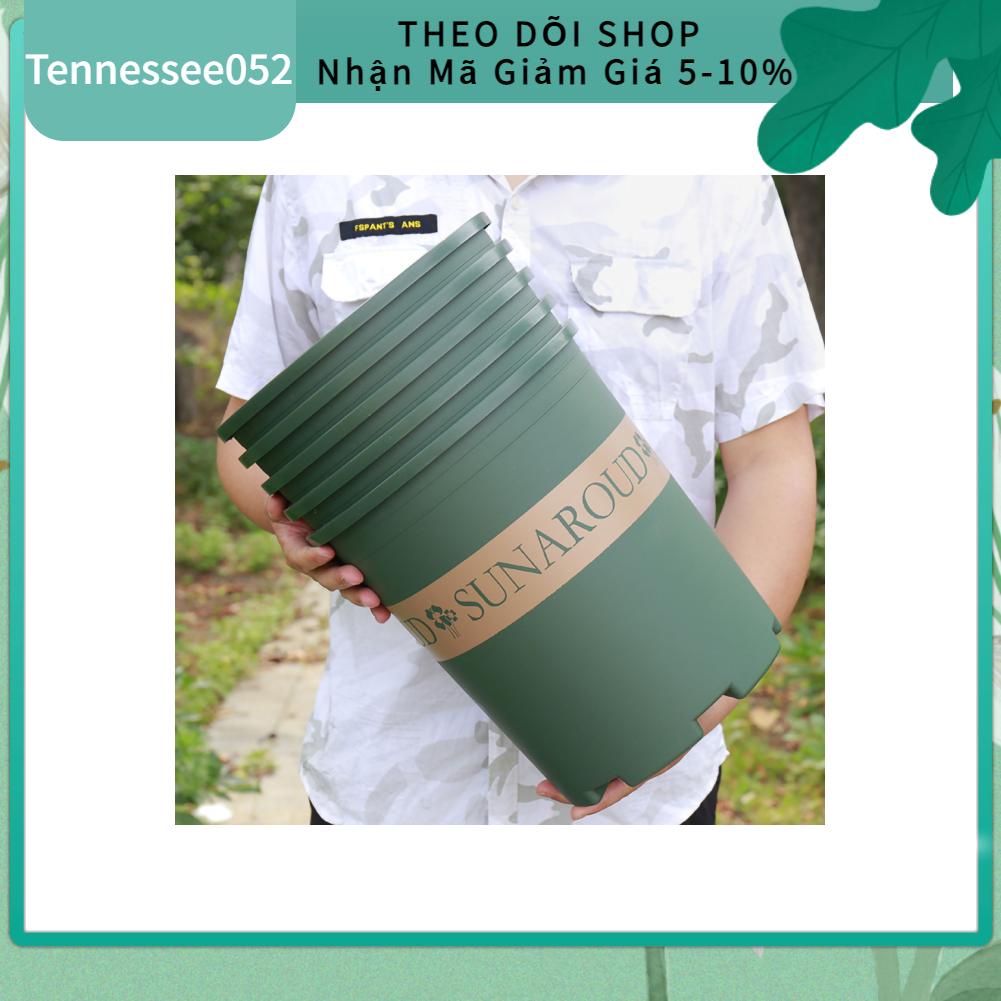 Tennessee052 Plant Pot Gallon PP Multifunctional Round Planting Seedling Transplanting Perforated Plastic Flower