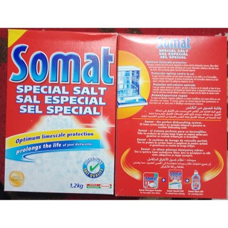 Muối rửa chén bát somat (  4 hộp 1,2kg)