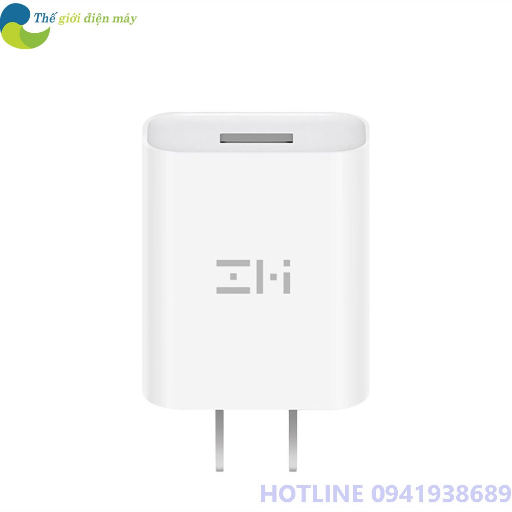 [Mã ELFLASH5 giảm 20K đơn 50K] Củ sạc nhanh 18W Xiaomi Zmi HA612 QC3.0 màu ngẫu nhiên - Shop Thế Giới Điện Máy