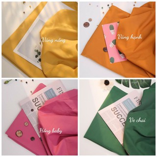 Bộ drap cotton lụa trơn 1 màu
