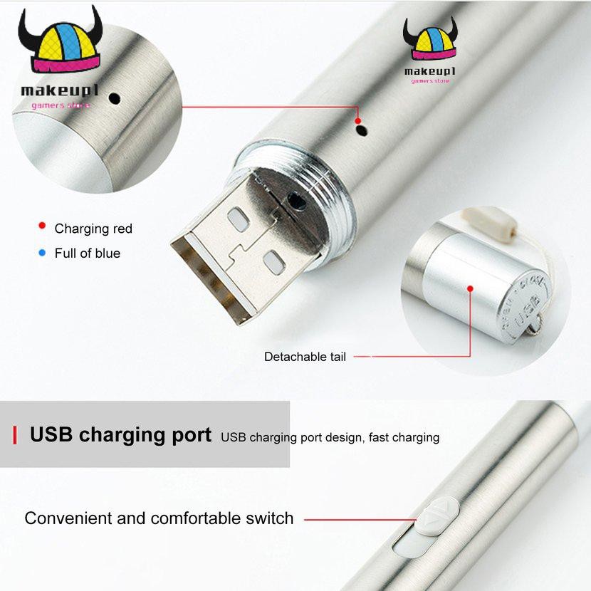 Đèn Pin Chiếu Tia Cực Tím Bỏ Túi Đa Năng Kèm Cáp Usb