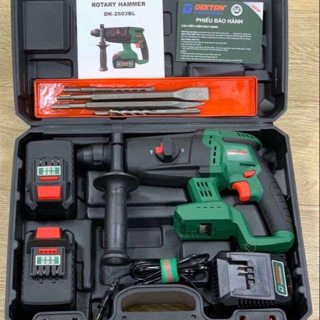 Máy Khoan BêTông Pin Dekton  DK -2603BL - Động Cơ Không than