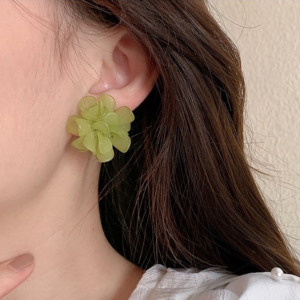 Khuyên Tai Hình Bông Hoa Phong Cách Hàn Quốc Thời Trang