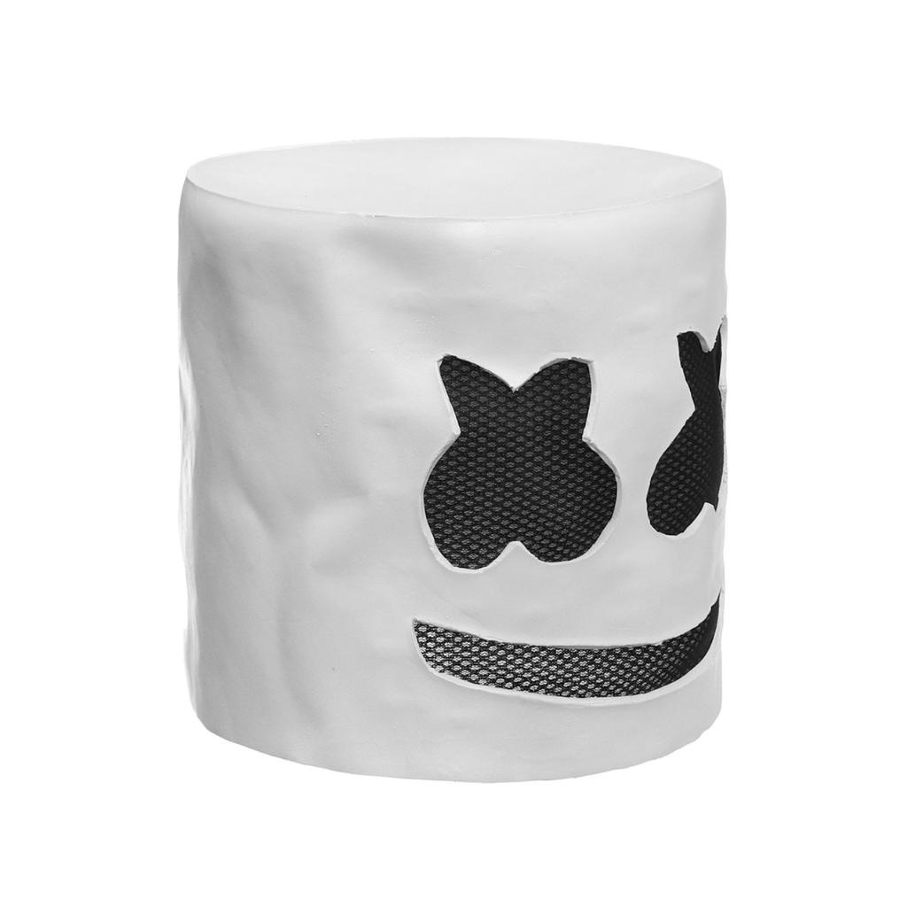Mặt nạ hóa trang DJ Marshmello màu trắng cho tiệc Halloween