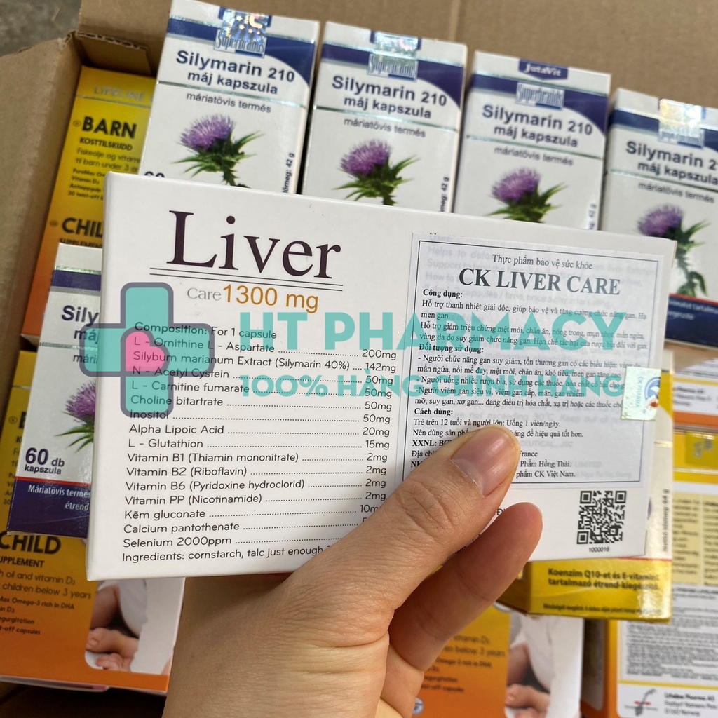 CK Liver Care 1300mg - Viên bổ gan nhập khẩu Pháp hộp 30 viên