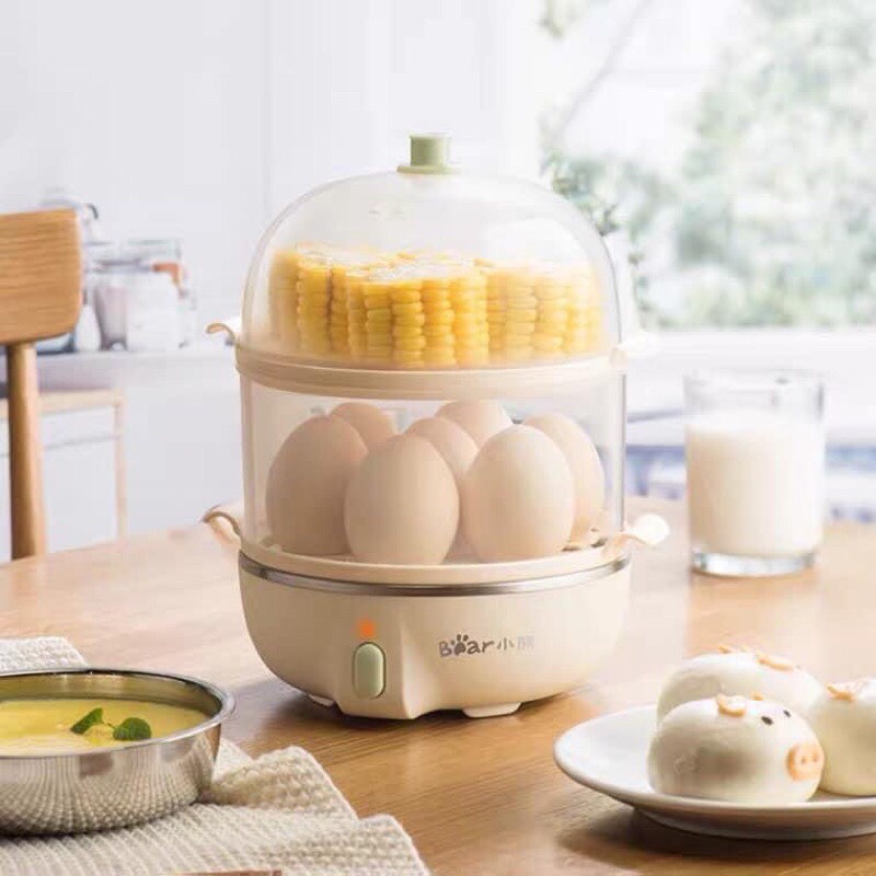 Nồi Hấp Hai Tầng Mini Bear Chính Hãng ZDG-B14Q1