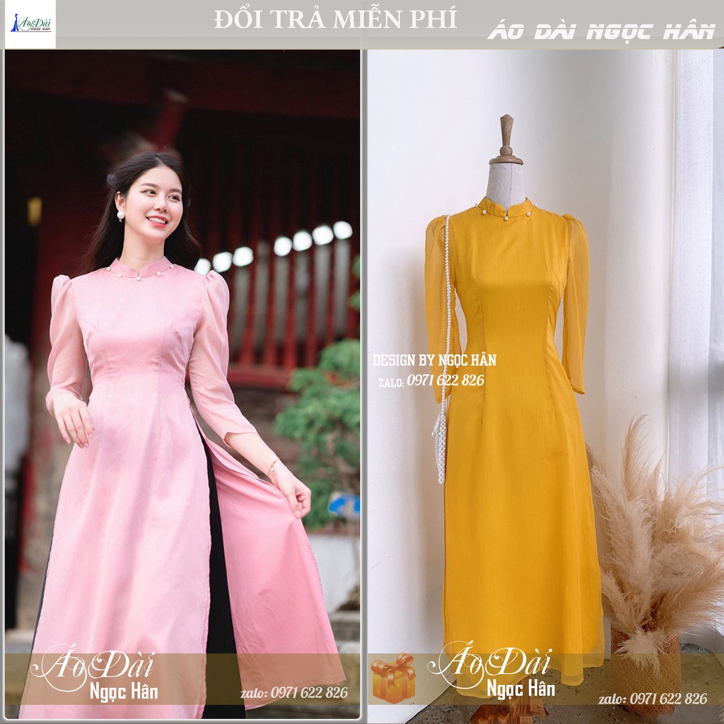 Áo dài cách tân nữ tay bồng  A01