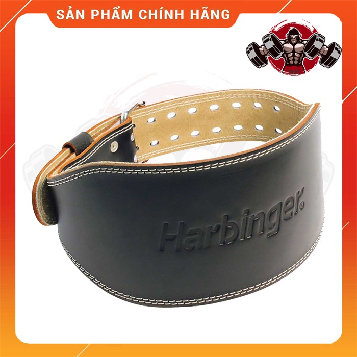 Đai Lưng Tập Gym Harbinger Padded Leather Belt 6 Inches – Loại Da - Chính Hãng 100%