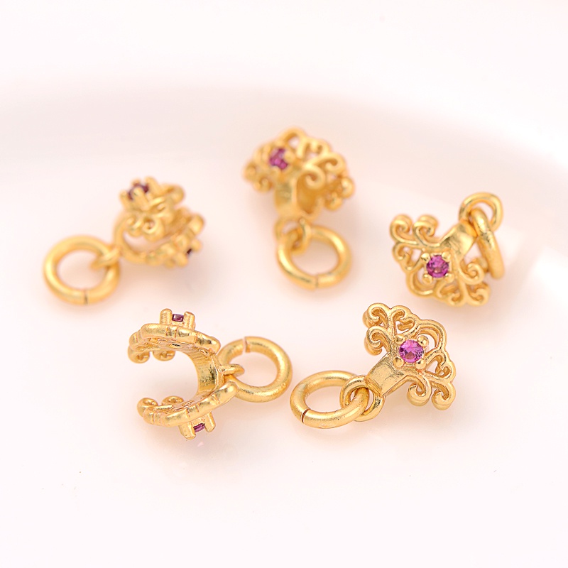 Mặt Dây Chuyền Bằng Đồng Mạ Vàng 18K Thiết Kế Thủ Công