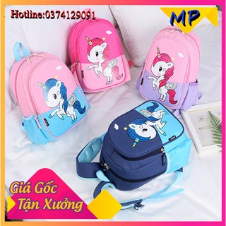 Balo đi học cho bé mẫu giáo lớn và mầm non lớn size 35cm hình kì lân dễ thương, cặp sách cho bé trai và bé gái mẫu giáo