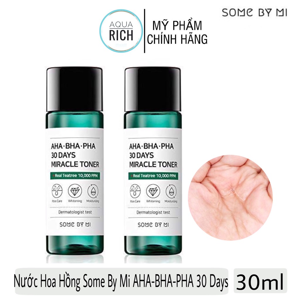 Nước Hoa Hồng Some By Mi AHA-BHA-PHA 30 Days Miracle Toner 30ml
