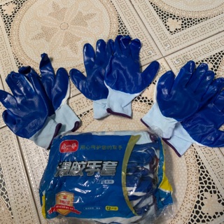 Găng tay bảo hộ sơn xanh