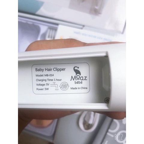 Tông đơ cắt tóc cho bé Moaz bebe MB014