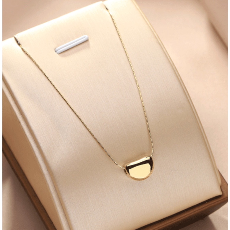 Dây Chuyền Titan Ko Han Rỉ Hạt Đậu Vàng May Mắn TT 4025