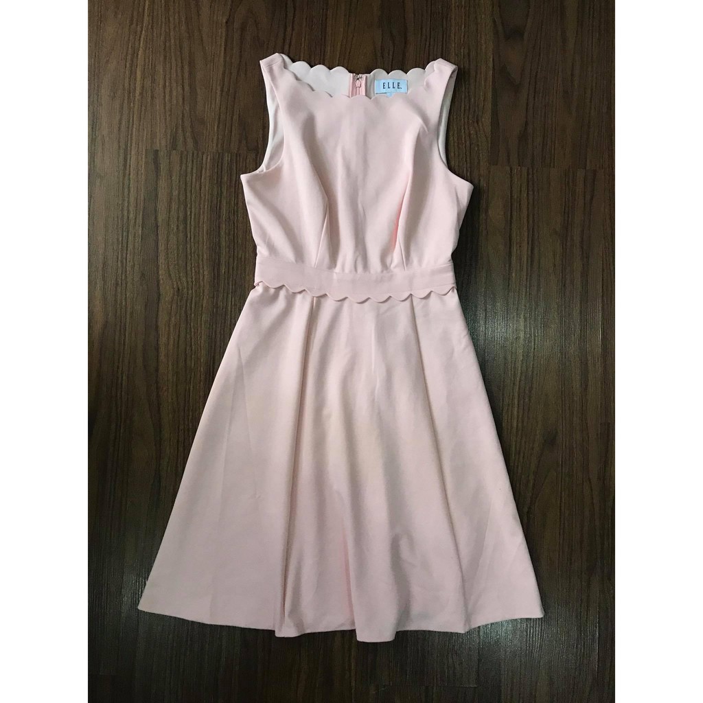 Đầm xòe Elle viền